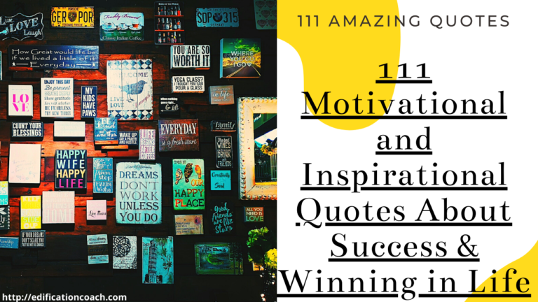 111 Motivational and Inspirational Quotes About Success & Winning in Life edificationcoach.com mohand henry fadl